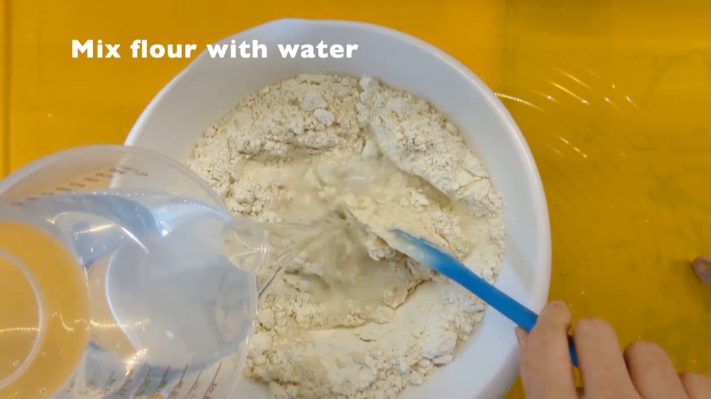 mix flour with water