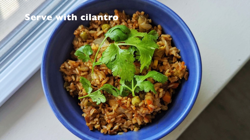 serve with cilantro